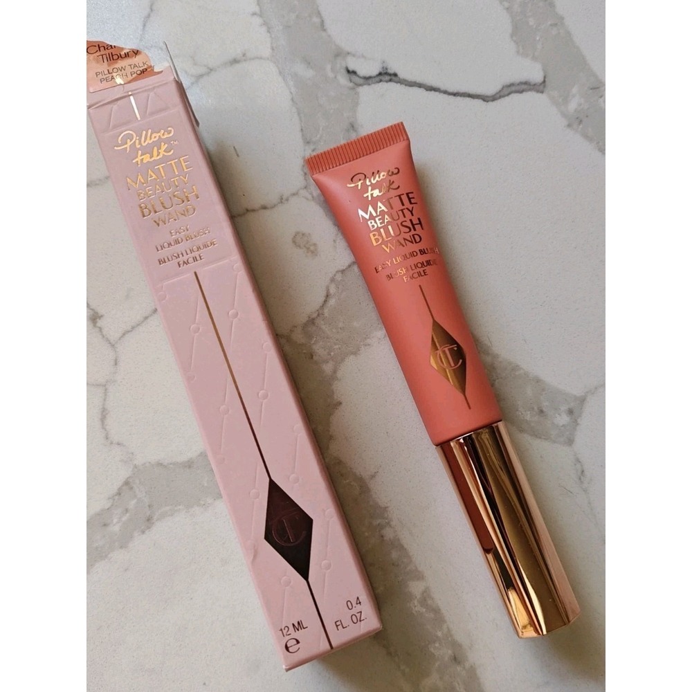 CHARLOTTE TILBURY Pillow Talk Matte Beauty Blush Wand Peach Pop Full Size New